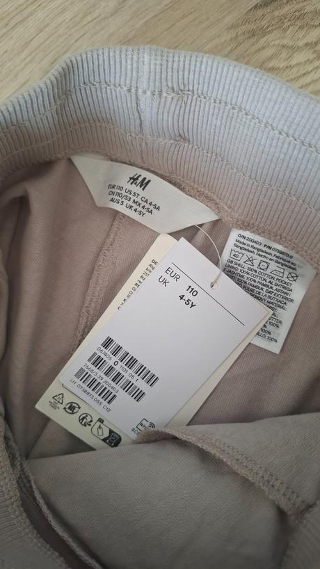 Tepláky, h&m,110