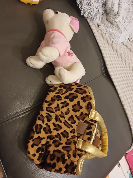 Kabelkovy psik s kabelkou,