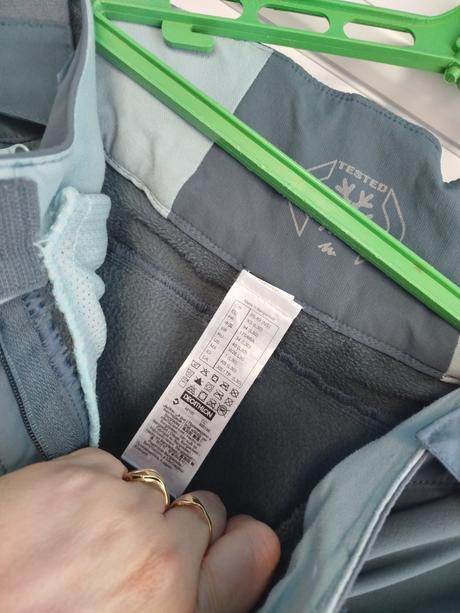 Zateplené softshellové nohavice, quechua,xs