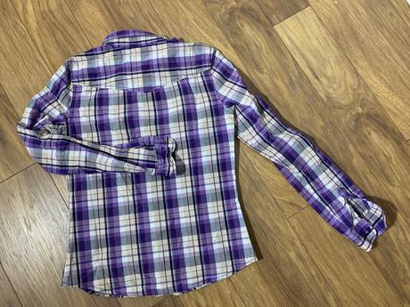Karovaná košela/fialová, kenvelo,m