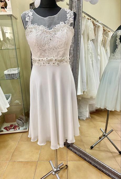 Biele krátke šaty, m / s