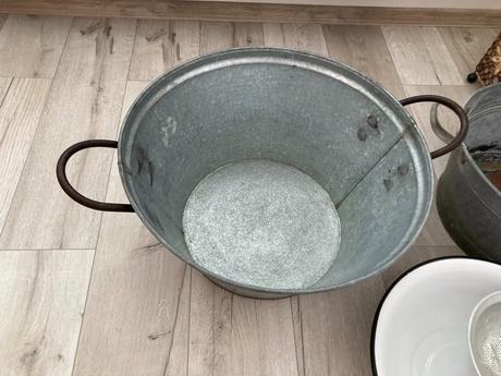 Pozinkované vandlíky, lavor smaltovaný,, 