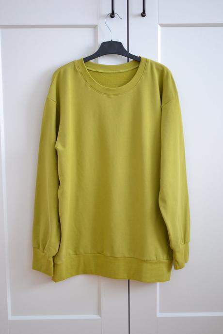 Unisex oversize limetková mikina s, s
