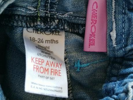 Dievčenská modrá sukňa, cherokee, 18-24 mesiacov, cherokee,92