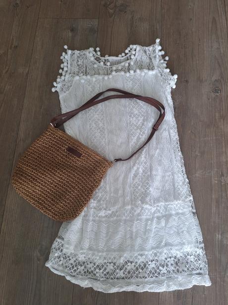 Biele letne saty hackl, s