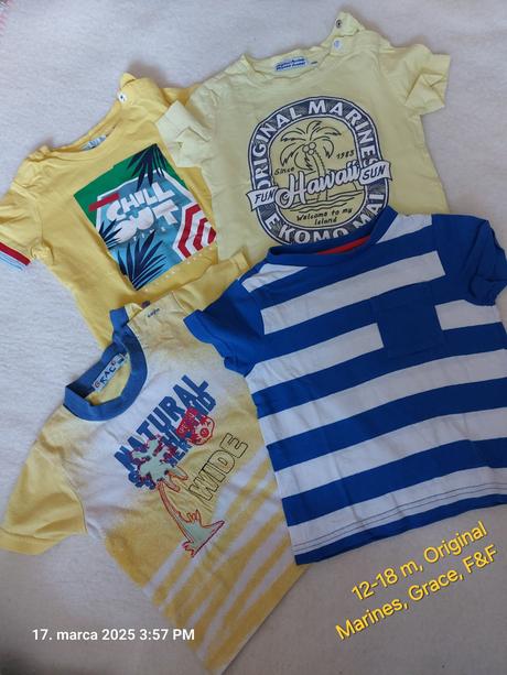 Tričká pre chlapca - set, 74