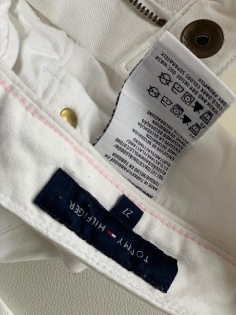Damske tommy hilfiger biele nohavice, tommy hilfiger,26