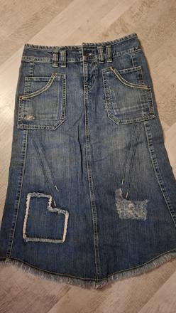 Riflová sukňa s, s