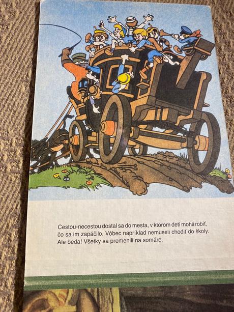 Retro staré leporelo pinocchio walt disney 1990, 