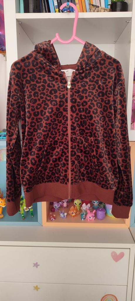 Velurova mikina, h&m,128