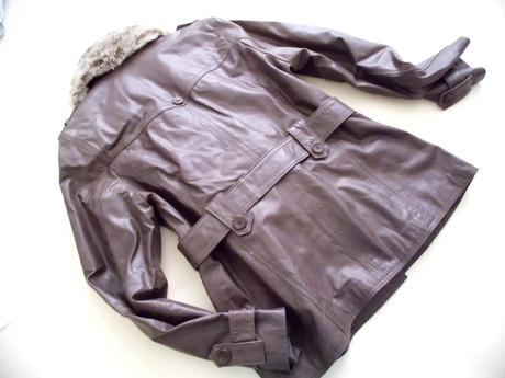 Trend kožená bunda 42, l
