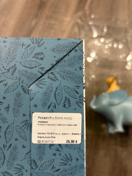 Moulin roty pokladnicka slonik modry, 