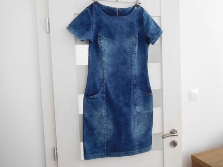 Šaty riflové, m , pružné, m