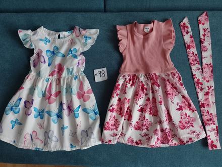 2x letné šatočky v. 98, 98