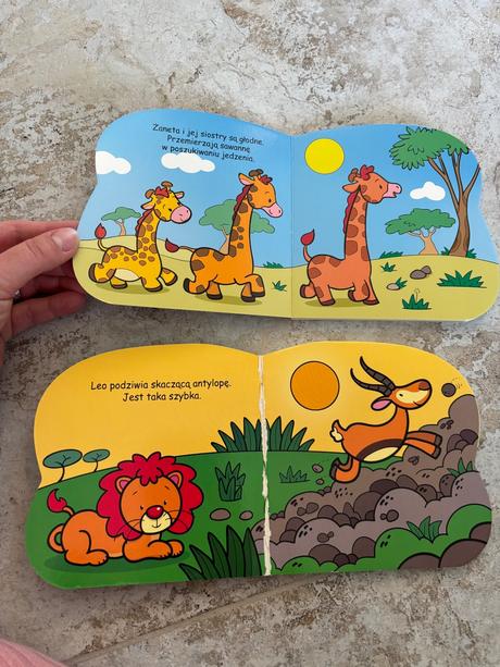 Knihy pre deti žirafa,lev, 