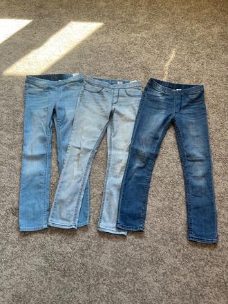 Rifľe pre dievčatá hm, h&m,128