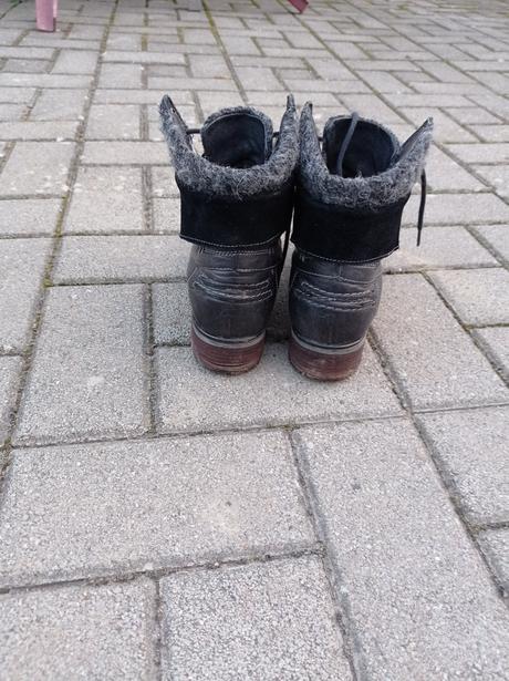 Kožené topánky, deichmann,36