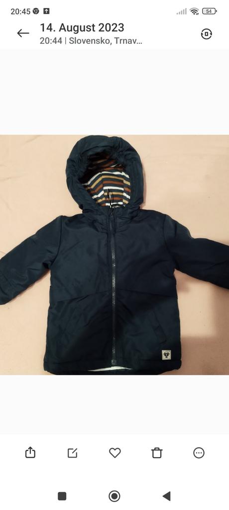 Detská prechodná bunda, 74 / 80