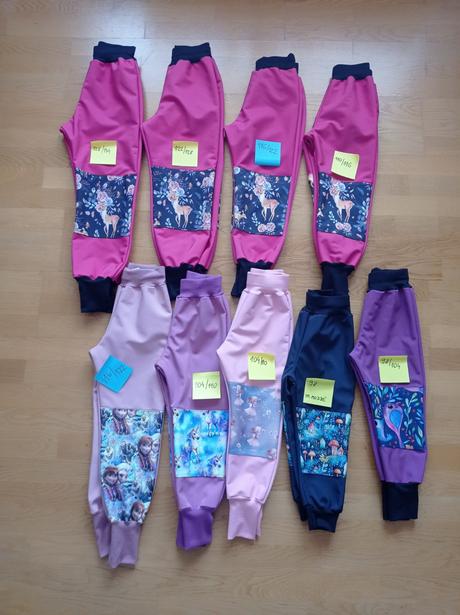 Softshellove nohavice, 98 - 134