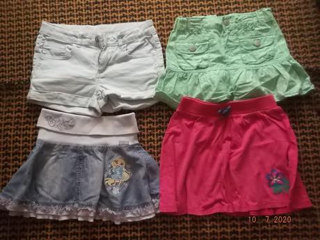 Balík sukne a kratasy, 104–116