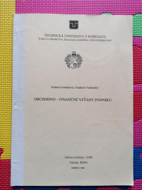 Obchodno-finančné vzťahy podniku,