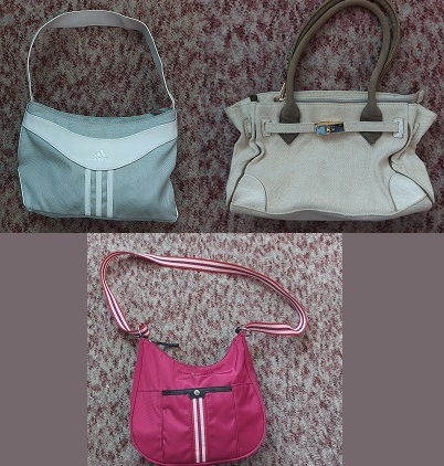 3 značkové kabelky, adidas