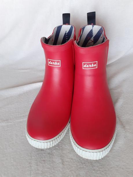 Dámske nízke červené gumáky derbe č.41, 41