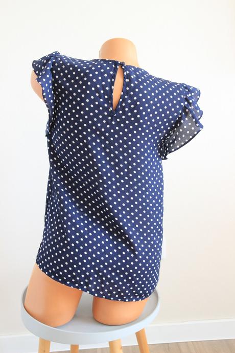 Elegantný bodkovaný top, forever 21, s, s