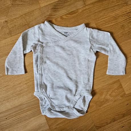 3x h&m sivé bodynká 68, h&m,68