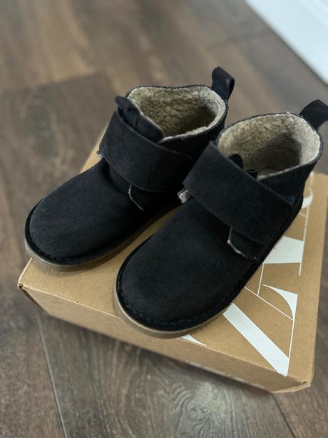 Kožené topánky v semišovej úprave, zara,28