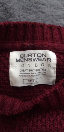 Chlapcensky bordovy pulover, burton,s