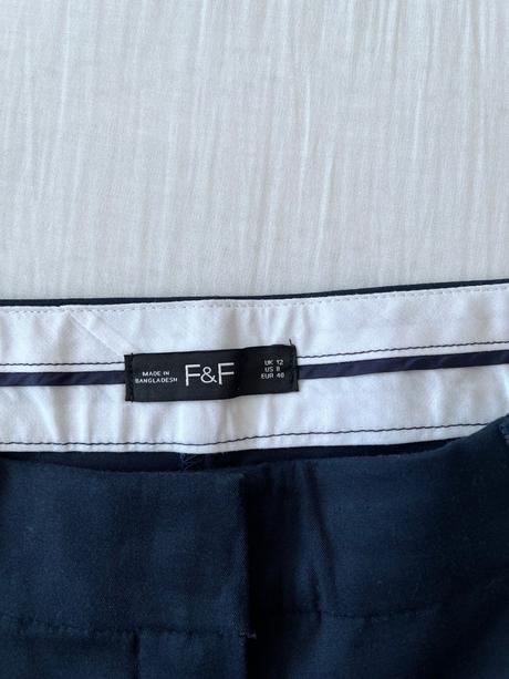 F&f tmavomodré nohavice vel.40, f&f,m