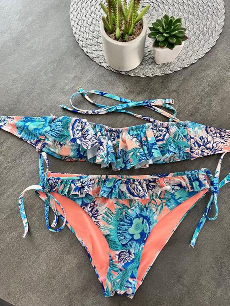 Farebné plavky, h&m,s