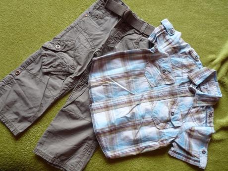 Komplet nohavice a kosela s kratkym rukavom, next,98