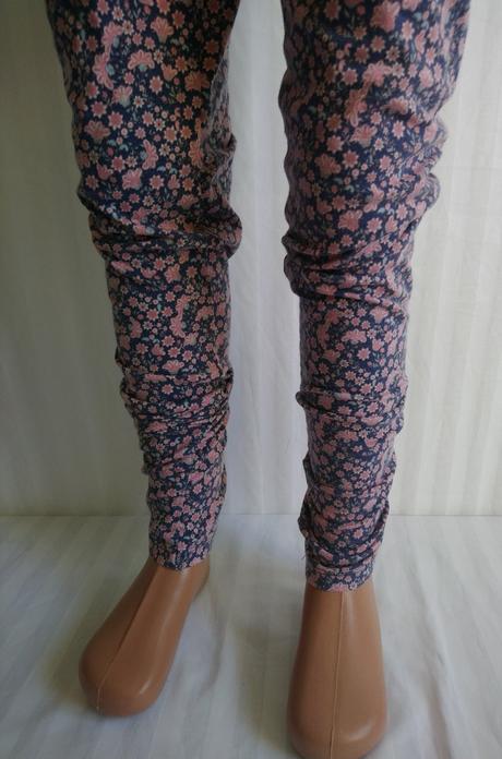 Dievčenské legíny s kvetinovým vzorom, f&f, f&f,158