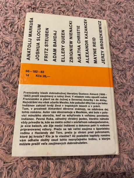 Krásna stará retro kniha gustave aimard pevná ruka, 