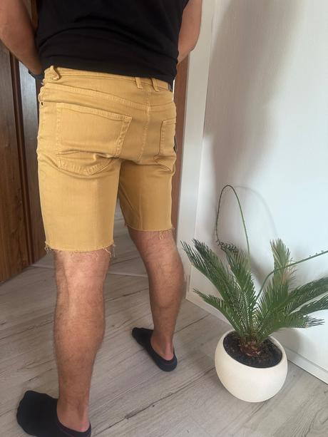 Mango pánske kraťasy horčicové, mango,46 / 48 / l / m