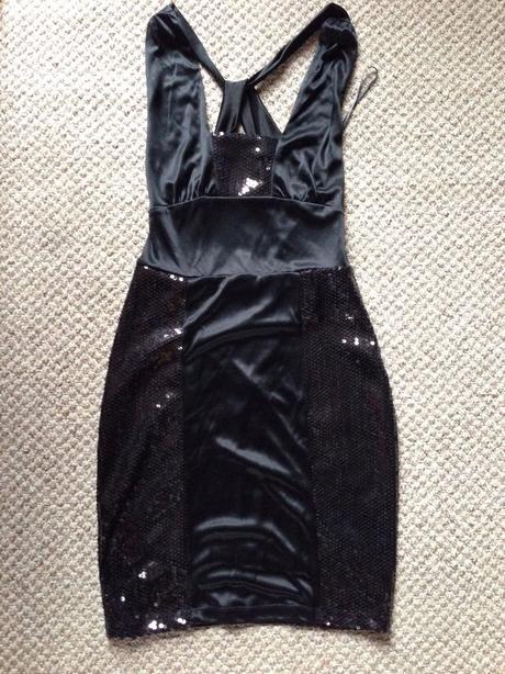 Mango backless bodycon sequin dress, mango,s