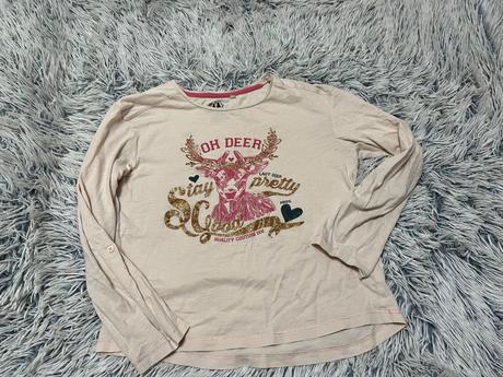 Dievčenský top s dlhým rukávom, c&a,152