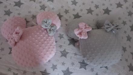 Vankúš mickey hlavička, šírka (cm): 30,dĺžka (cm): 30