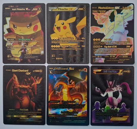 Pokémon karty čierne plastové (12 ks),