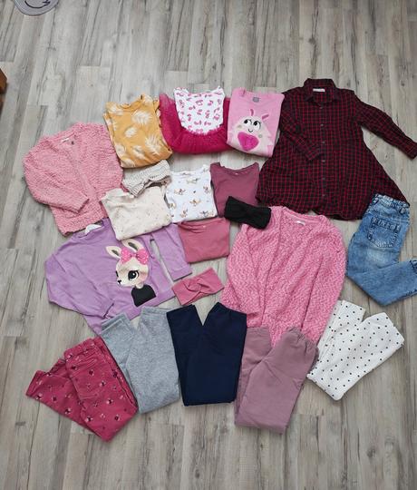 Balík dievčenského oblečenie 116-128, 122–134