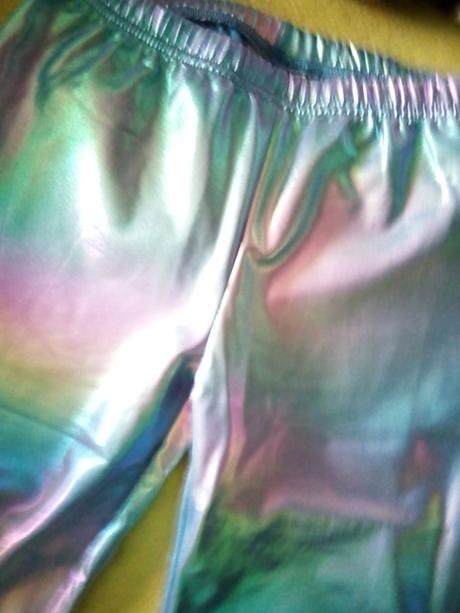 Teplejšie podšité odleskujuce farby legíny xs/s, s