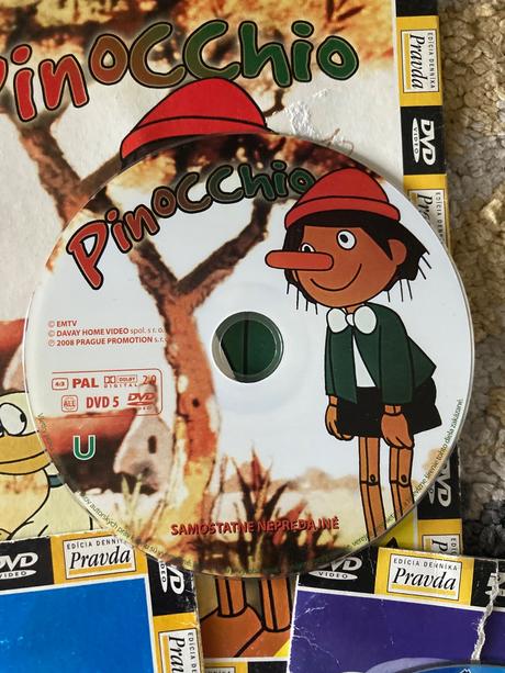Dvd pinocchio, lolek a bolek, ozie boo, 