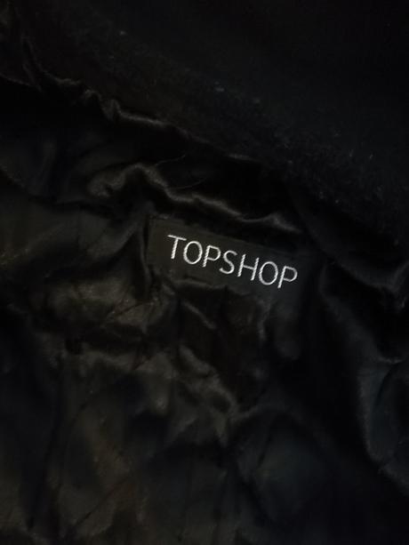 Čierny kabat, topshop,38