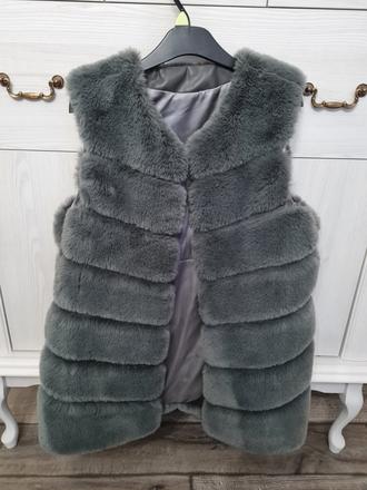 Vesta z umelej kožušiny uni, tu