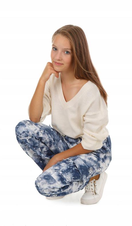 Dievčenské cargo nohavice jogger, 116 - 164