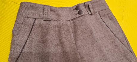 Dámske nohavice na jesenné a zimné dni na nízku po, 34