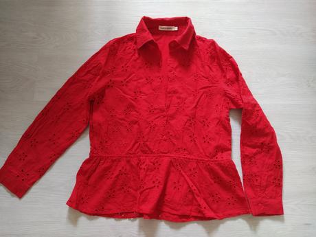Červená blúzka z madeiry.vel.38, 38