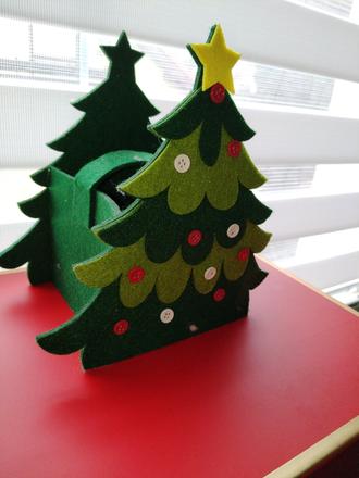 Filcovy vianočný stromček /taška, 